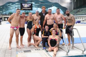 Prince Harry with members of the Australian swim team for Invictus Games Toronto 2017