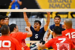 Afghanistan sitting volleyball celebrations