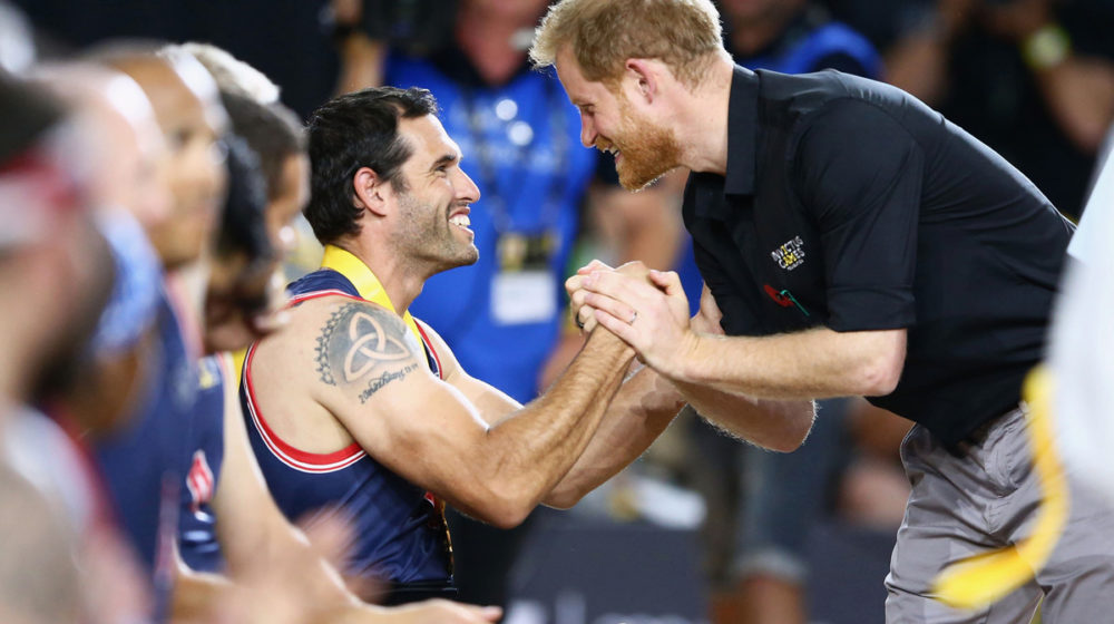 HRH The Duke of Sussex with USA medallists